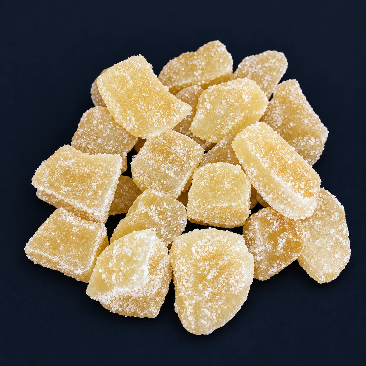 Dried ginger chunks on a dark background, Eurasian Bridge